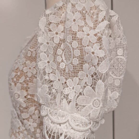 Elegant Lace Crop Top by Lulu's - Picture 3 of 7